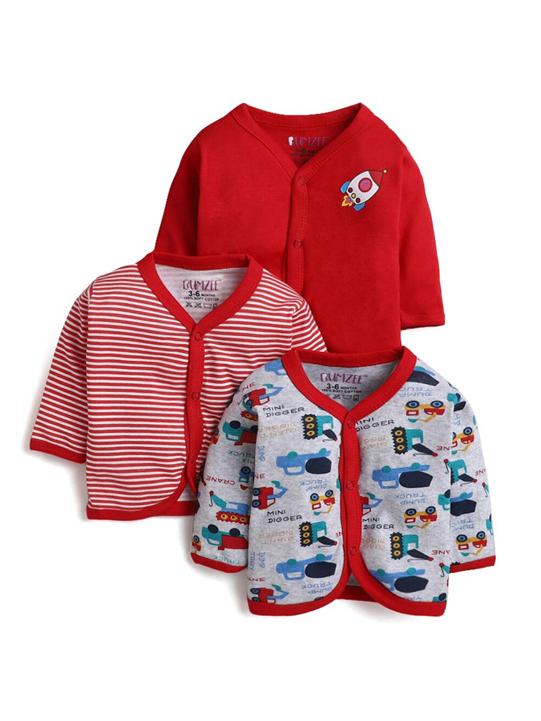 

Hopscotch Boys Red 3 Raw Edge T-shirt