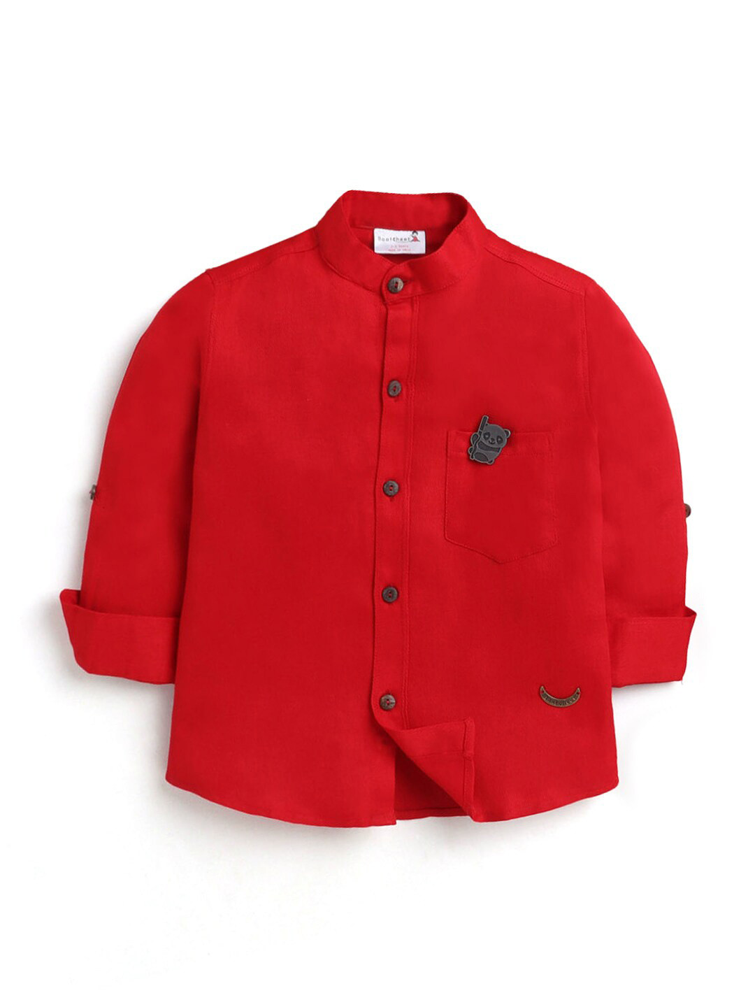 

Hopscotch Kids-Boys Red Casual Shirt