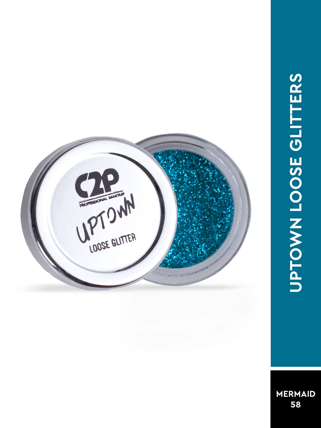 

C2P PROFESSIONAL MAKEUP Uptown Loose Glitters Eyeshadow - Mermaid 58, Blue