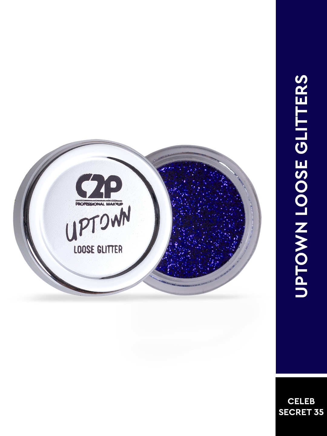 

C2P PROFESSIONAL MAKEUP Uptown Loose Glitters Eyeshadow - Celeb Secret 35, Navy blue