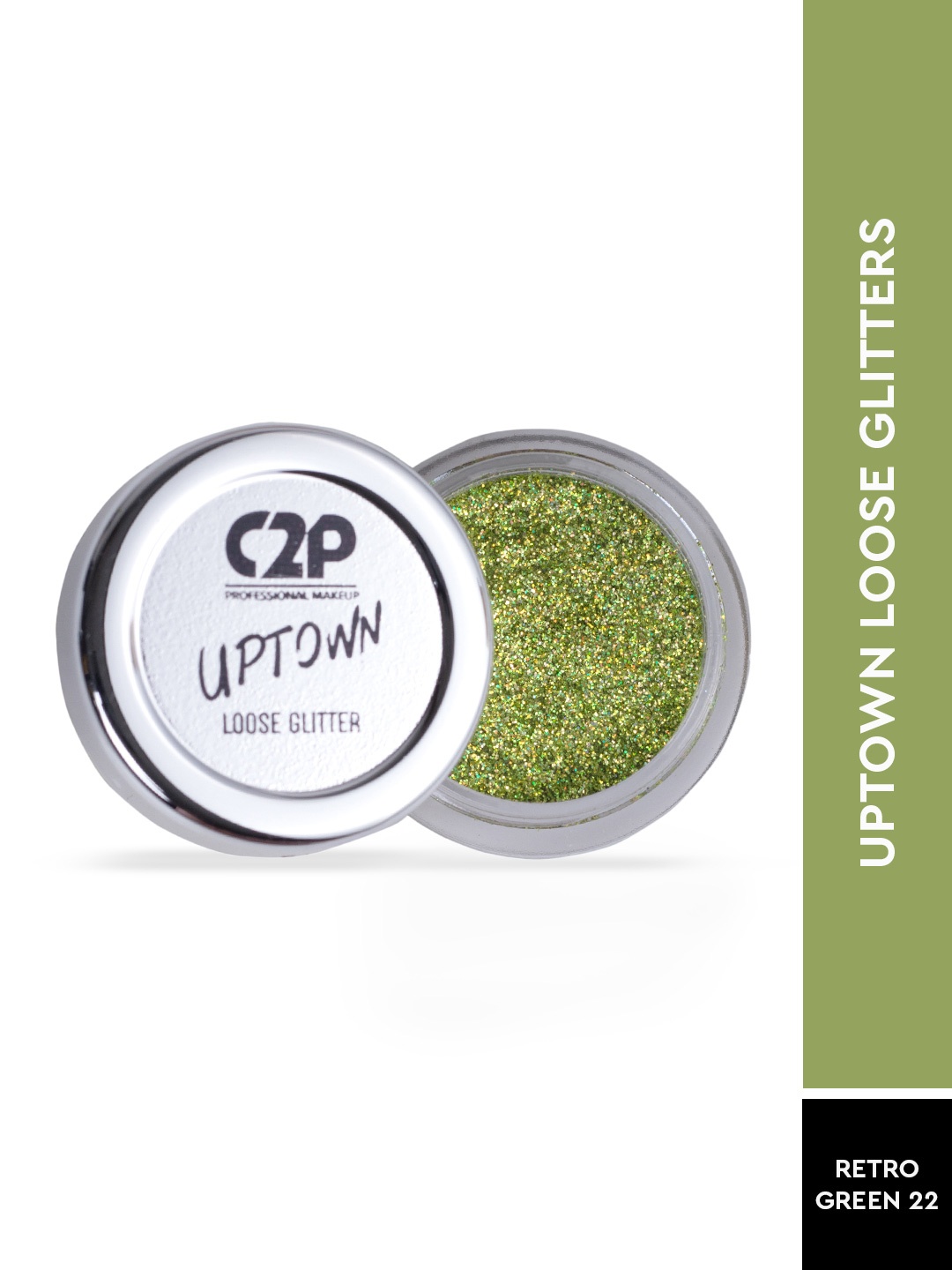 

C2P PROFESSIONAL MAKEUP Uptown Loose Glitters Eyeshadow - Retro Green 22