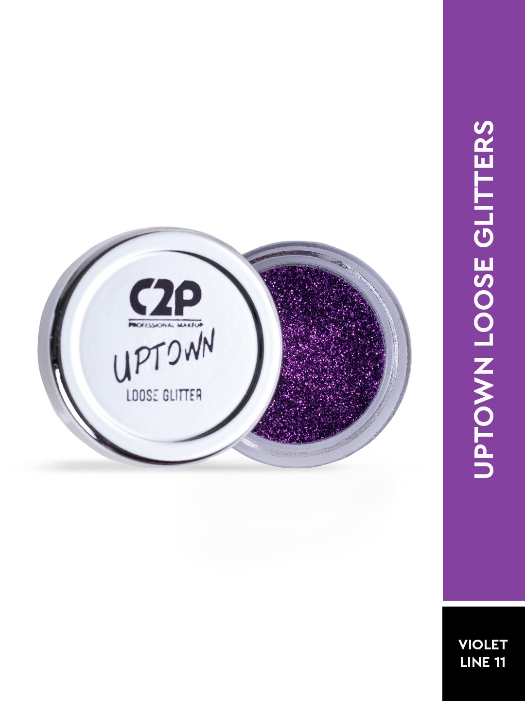 

C2P PROFESSIONAL MAKEUP Uptown Loose Glitters - Violet Line 11, Purple