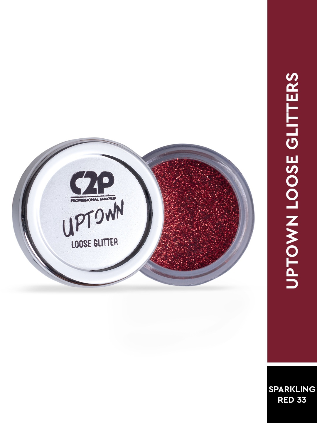 

C2P PROFESSIONAL MAKEUP Uptown Loose Glitters Eyeshadow - Sparkling Red 33