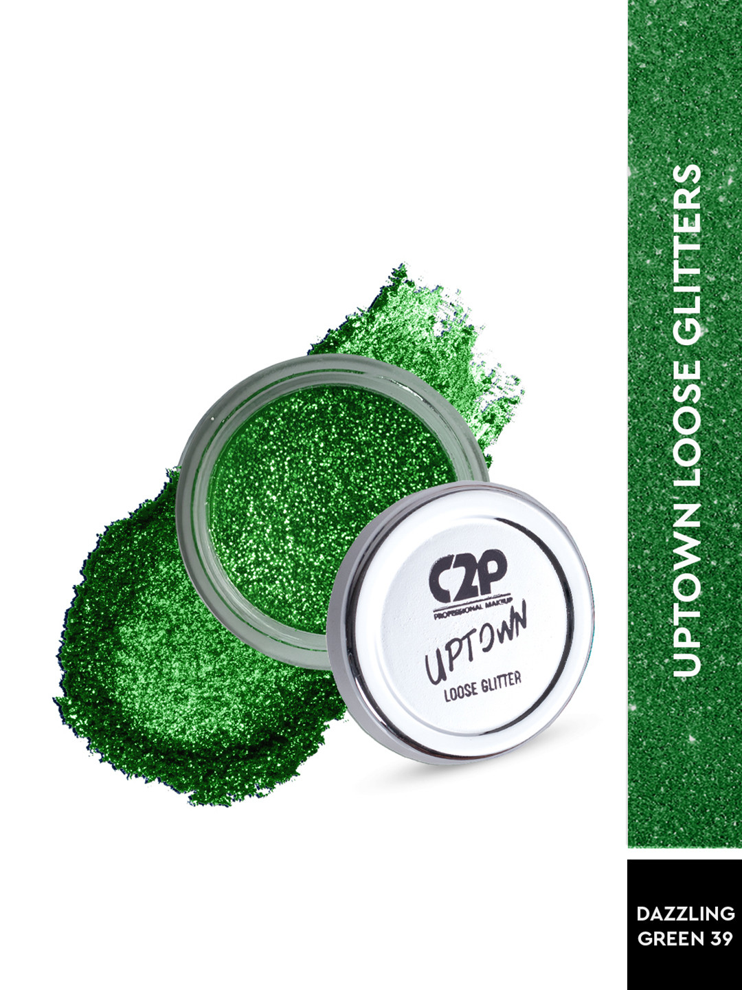 C2P PROFESSIONAL MAKEUP Uptown Loose Glitters - Dazzling Green 39