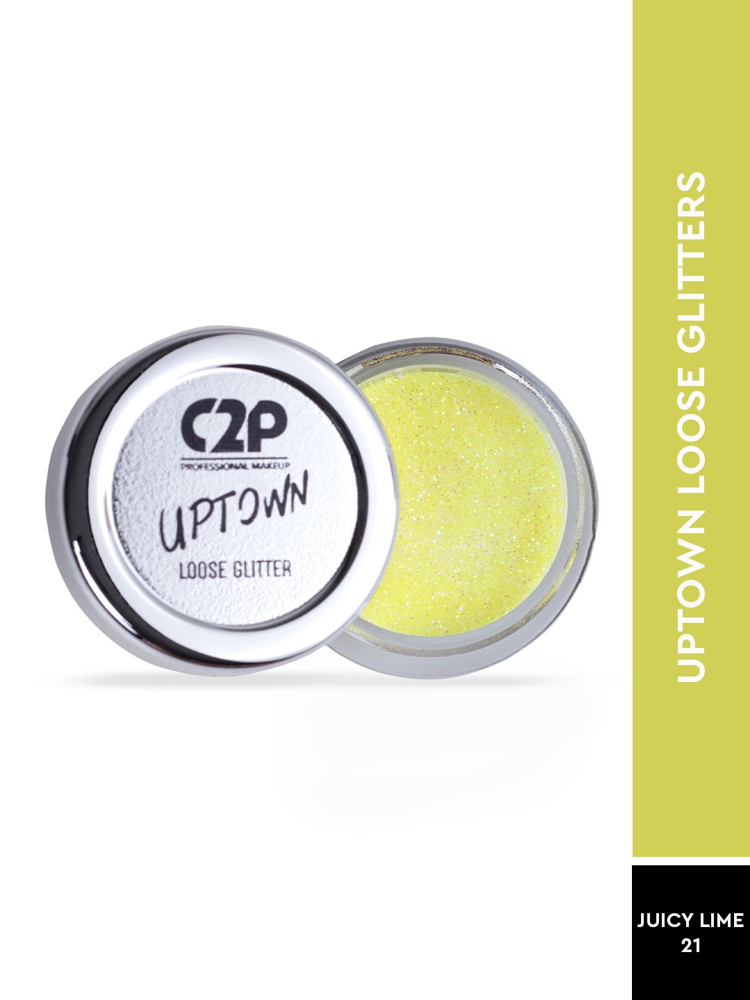 

C2P PROFESSIONAL MAKEUP Uptown Loose Glitters - Juicy Lime 21, Lime green