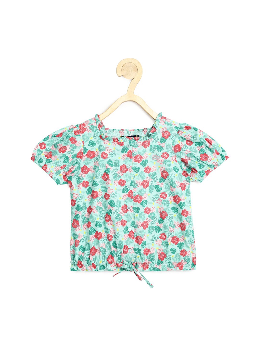 

Allen Solly Junior Blue Floral Print Top