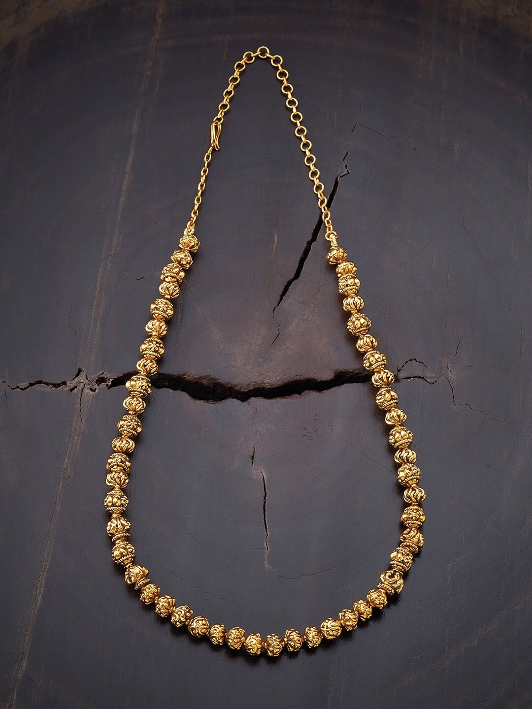 

Kushal's Fashion Jewellery Gold-Plated Temple Chain