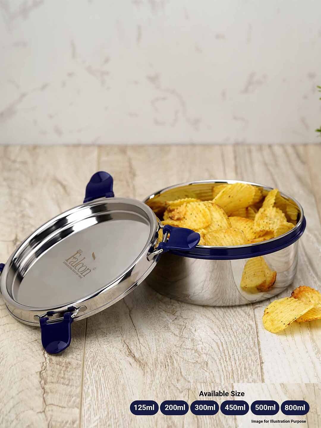 

PDDFALCON Blue & Silver-Toned EcoNxt Lunch Box 500ml