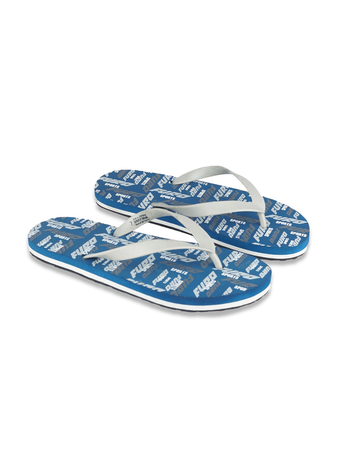 

FURO by Red Chief Men Navy Blue & White Printed Thong Flip-Flops