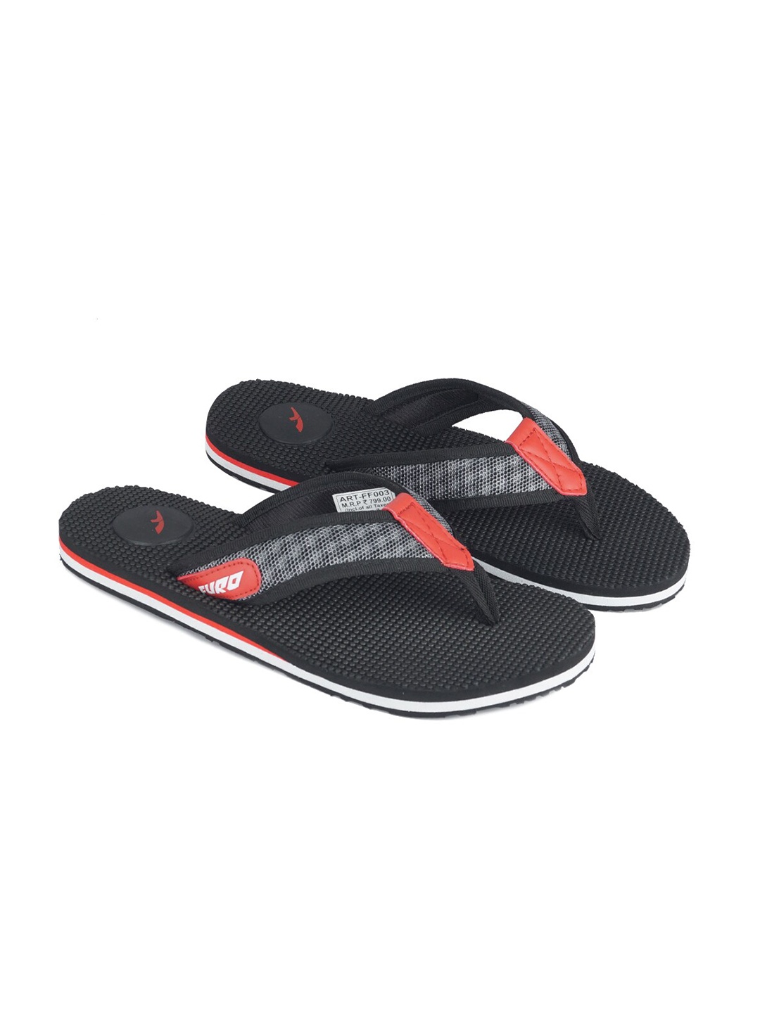 

FURO by Red Chief Men Black Thong Flip-Flops