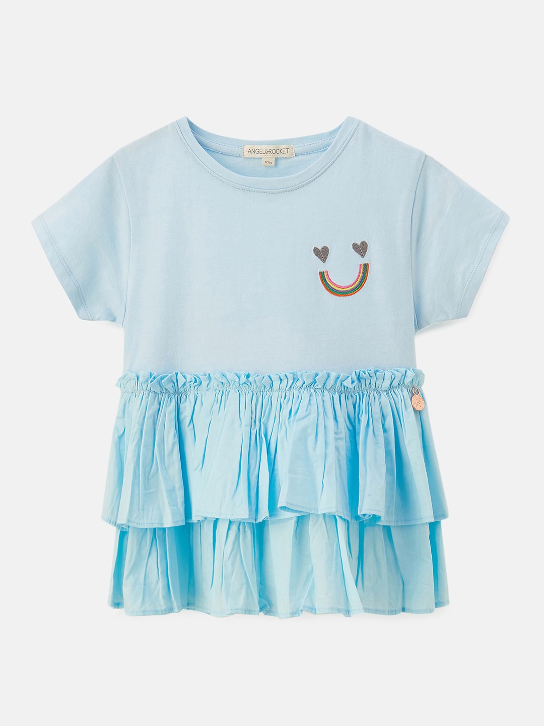 

Angel & Rocket Blue Print Top