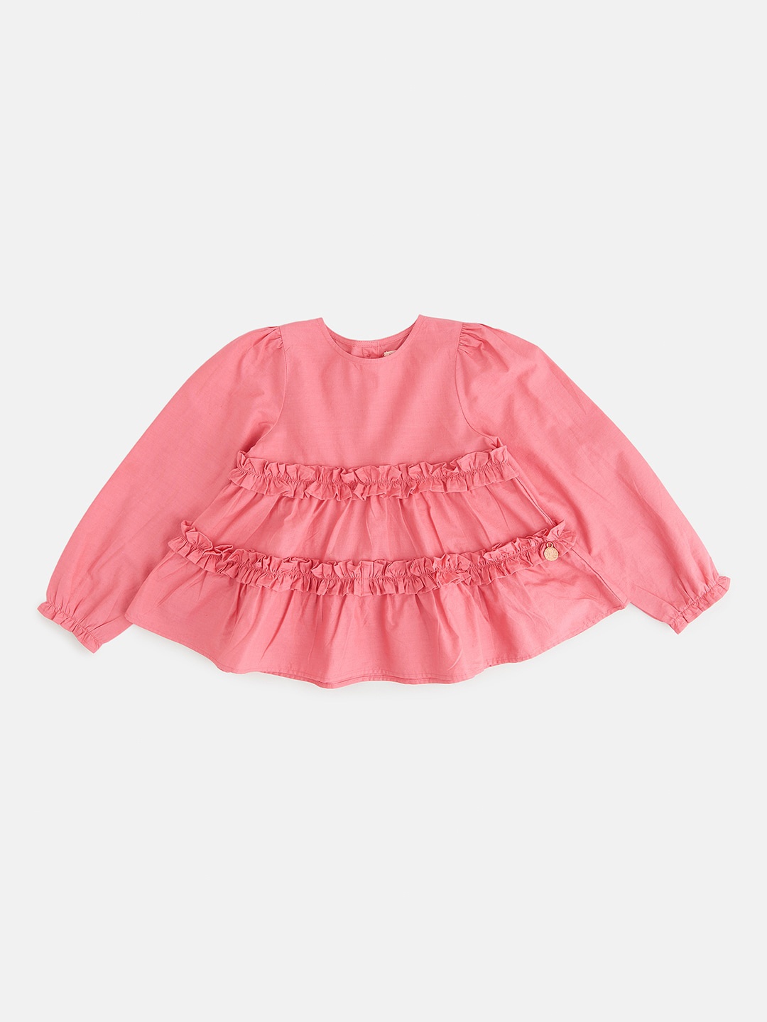 

Angel & Rocket Coral Ruffles Top
