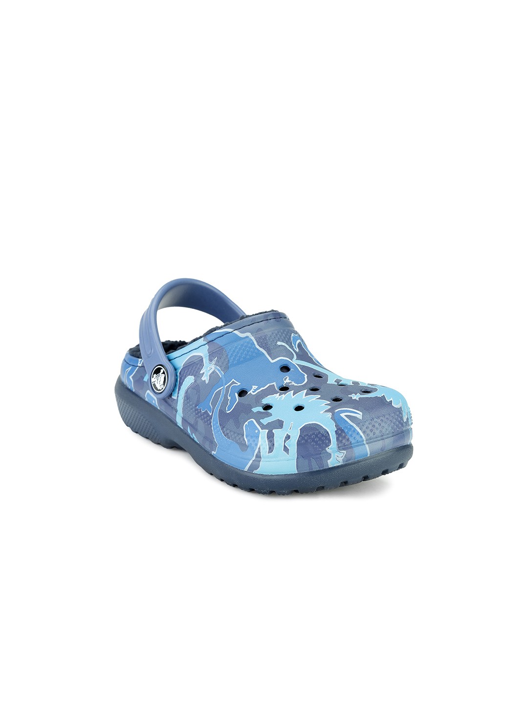 

Crocs Classic Girls Blue Camouflage Print Clogs