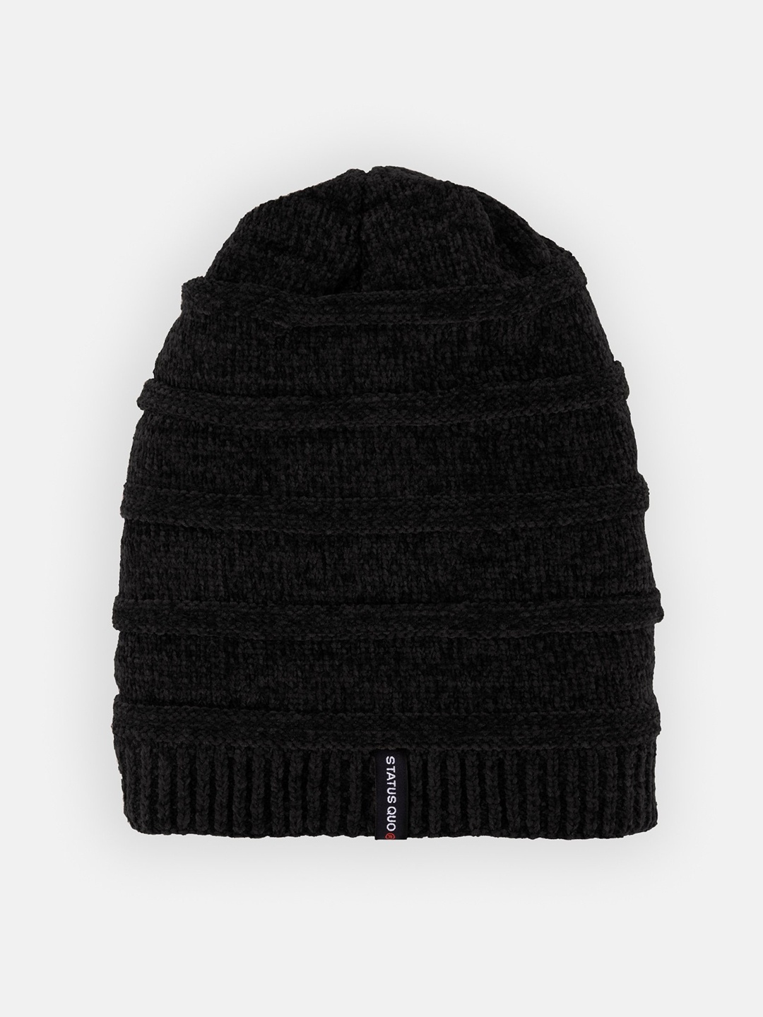 

Status Quo Women Black Solid Beanie