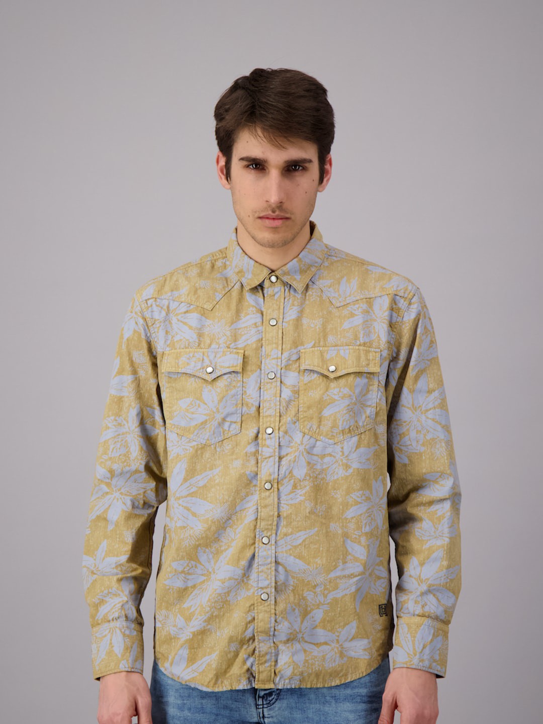 

FREESOUL Men Brown Floral Printed Casual Shirt