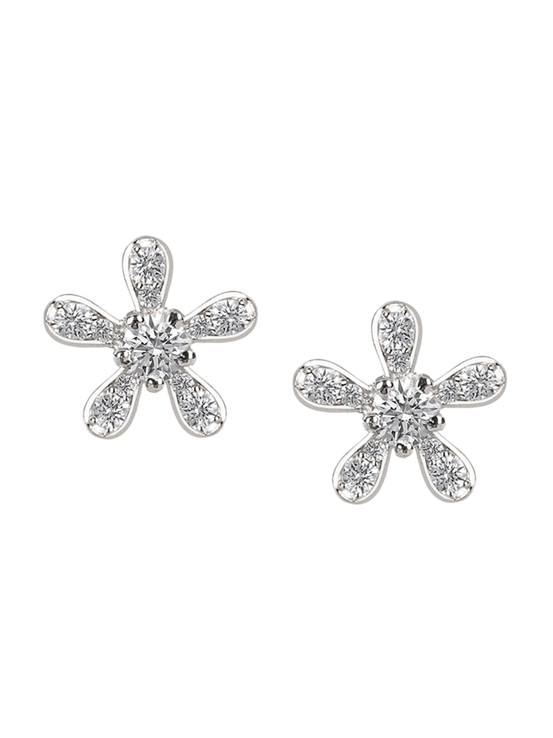 

March by FableStreet 925 Sterling Silver Flower Stud Earrings