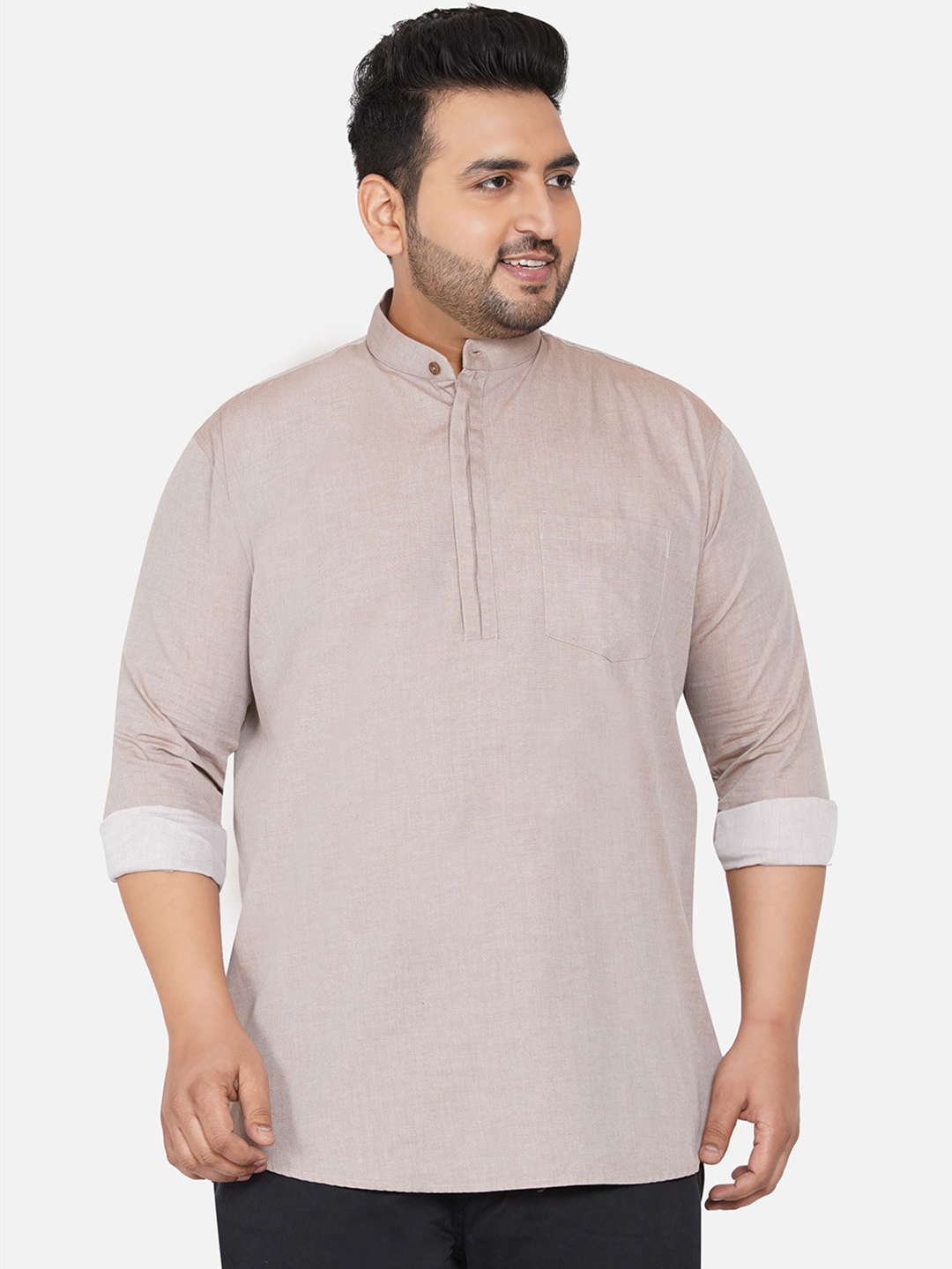 

John Pride Men Beige Comfort Casual Shirt