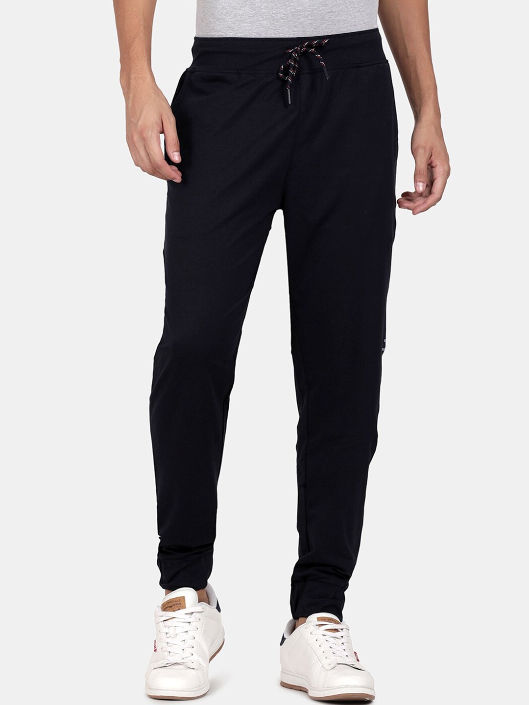 

t-base Men Navy Blue Solid Fleece Micro Poly Terry Joggers