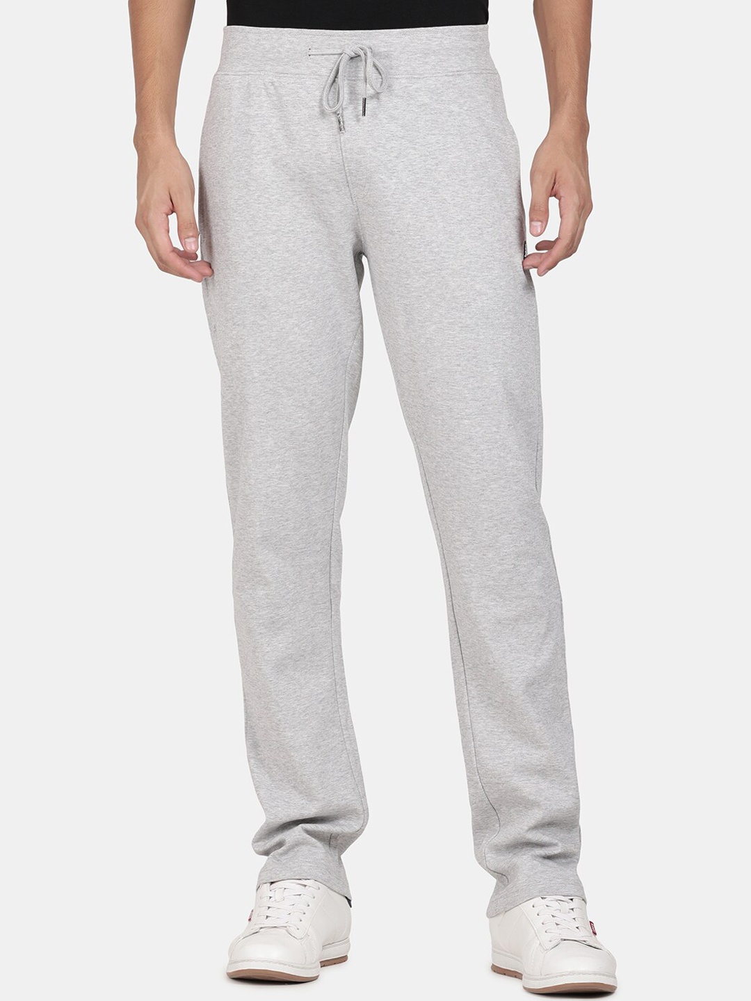 

t-base Men Grey Solid Track Pants