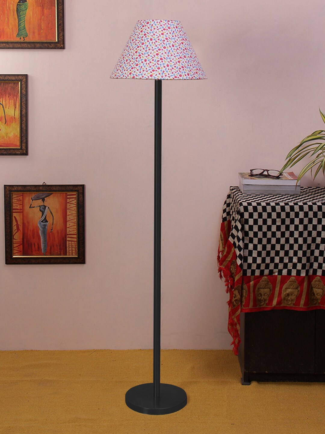 

Devansh Multicoloured Floral Iron Floor Lamp, Multi