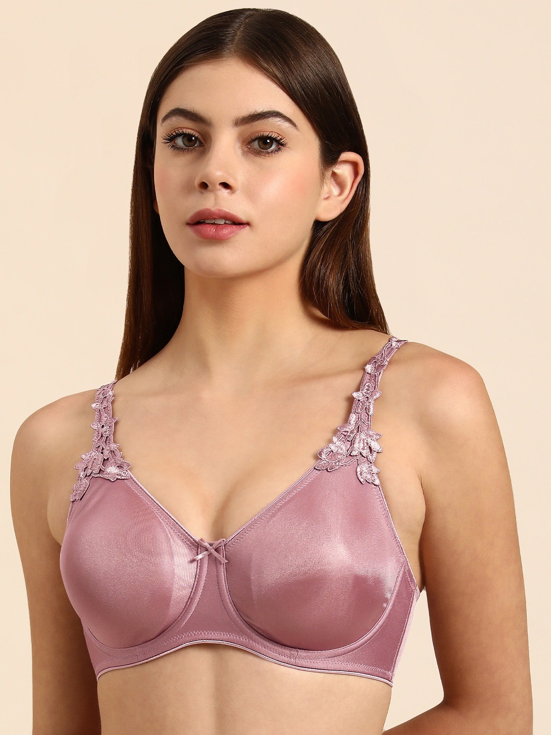 

Triumph Women Pink Wired Non Padded Comfortable High Support Big-Cup Minimizer Bra