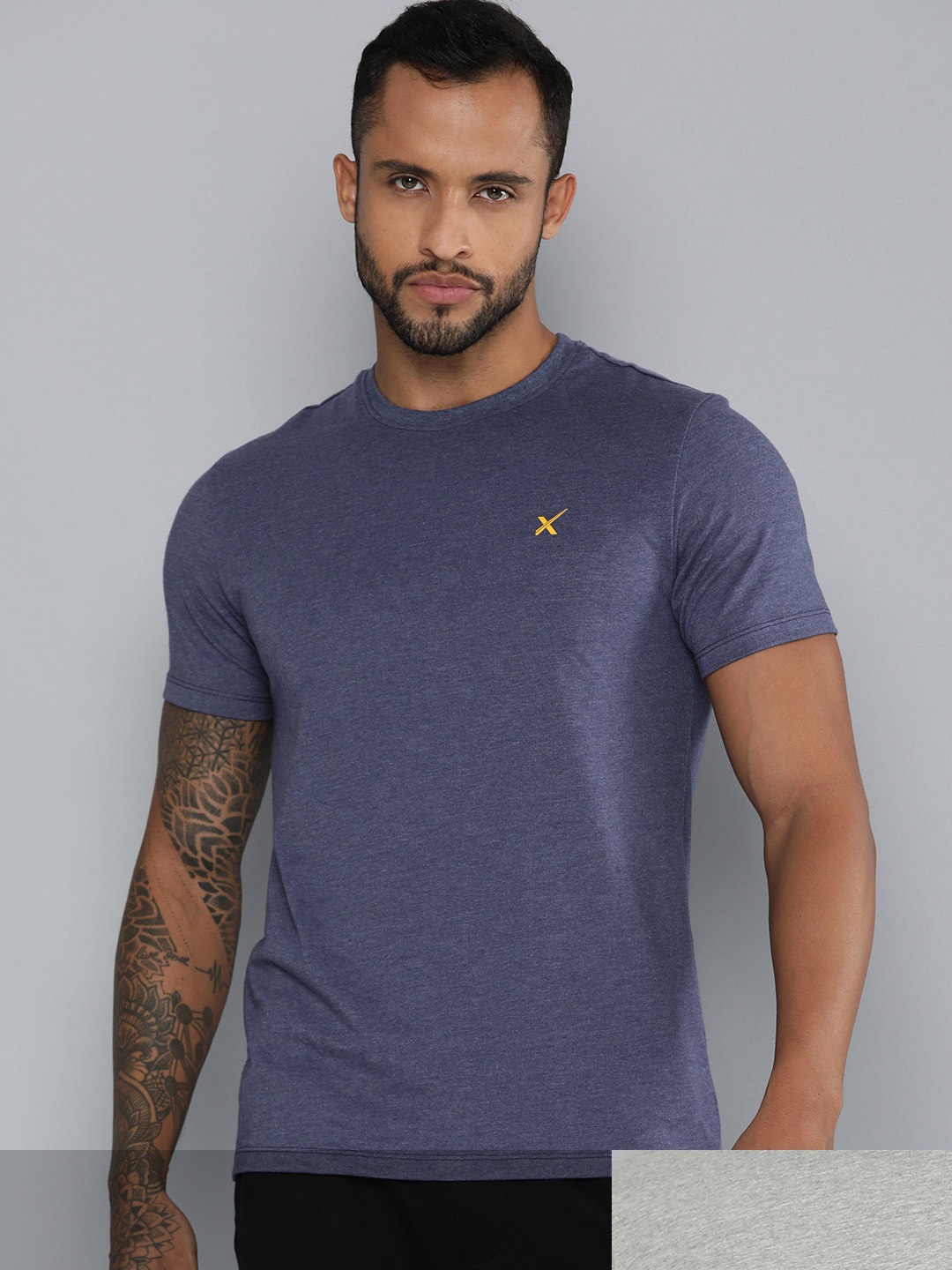 

HRX by Hrithik Roshan Men Pack of 2 T-shirts, Navy blue