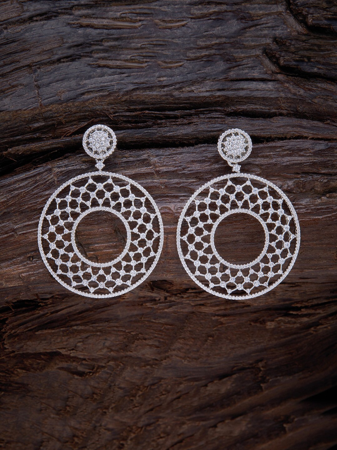 

Kushal's Fashion Jewellery White Contemporary Studs Earrings