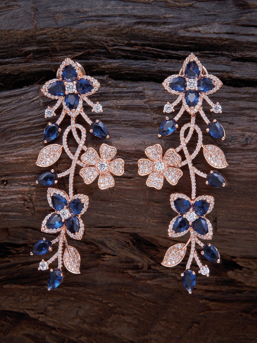 

Kushal's Fashion Jewellery Blue Contemporary Drop Earrings