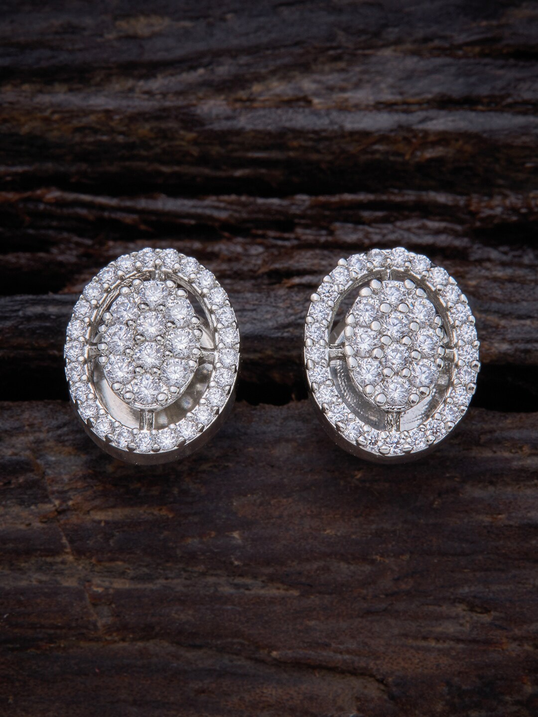 

Kushal's Fashion Jewellery White Contemporary Hoop Earrings