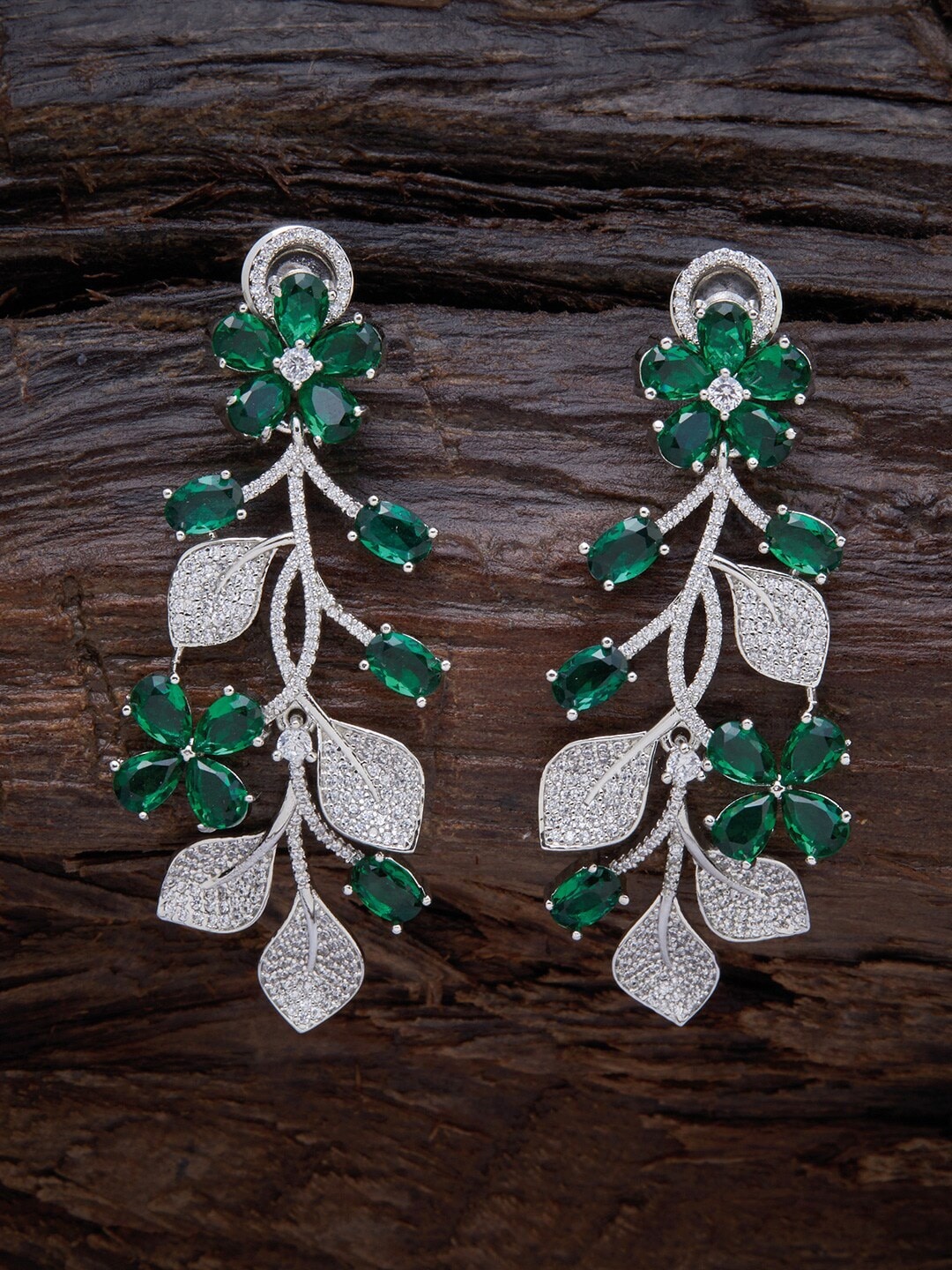 

Kushal's Fashion Jewellery Green Contemporary Drop Earrings