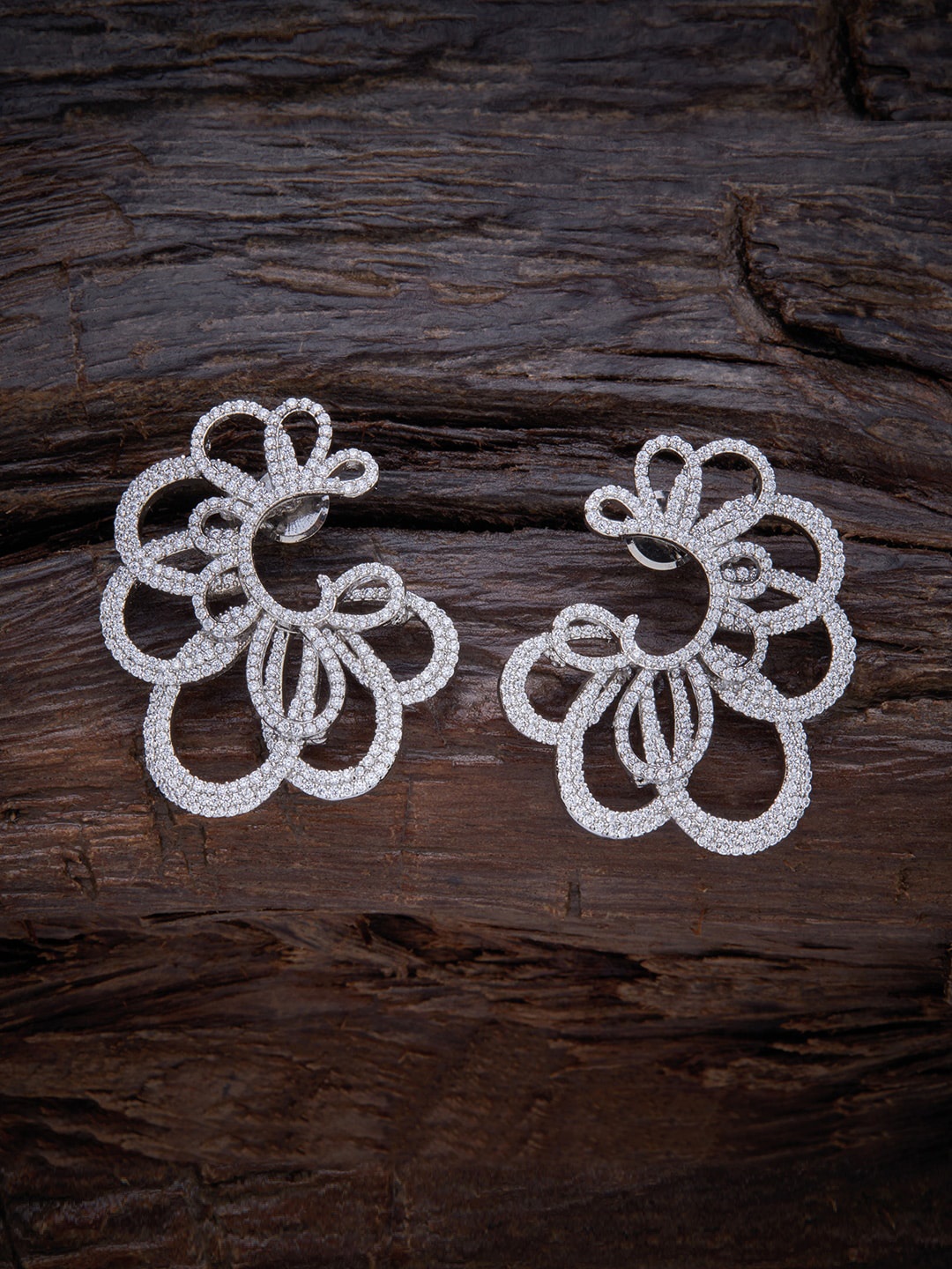 

Kushal's Fashion Jewellery White Contemporary Studs Earrings