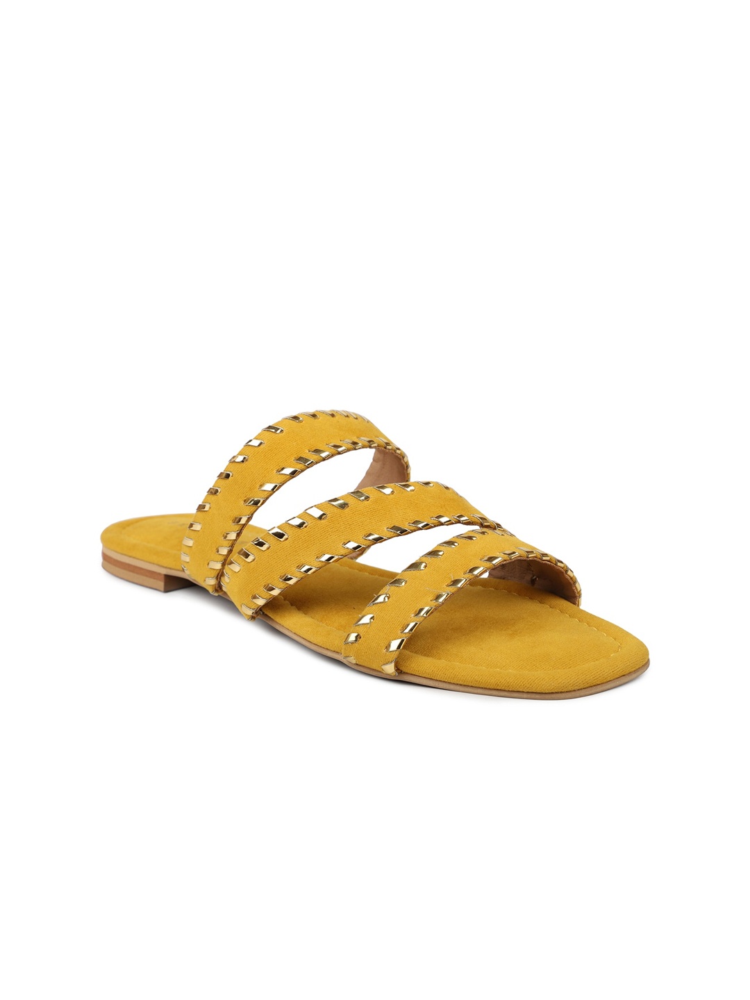 

DESIGN CREW Women Yellow Open Toe Flats