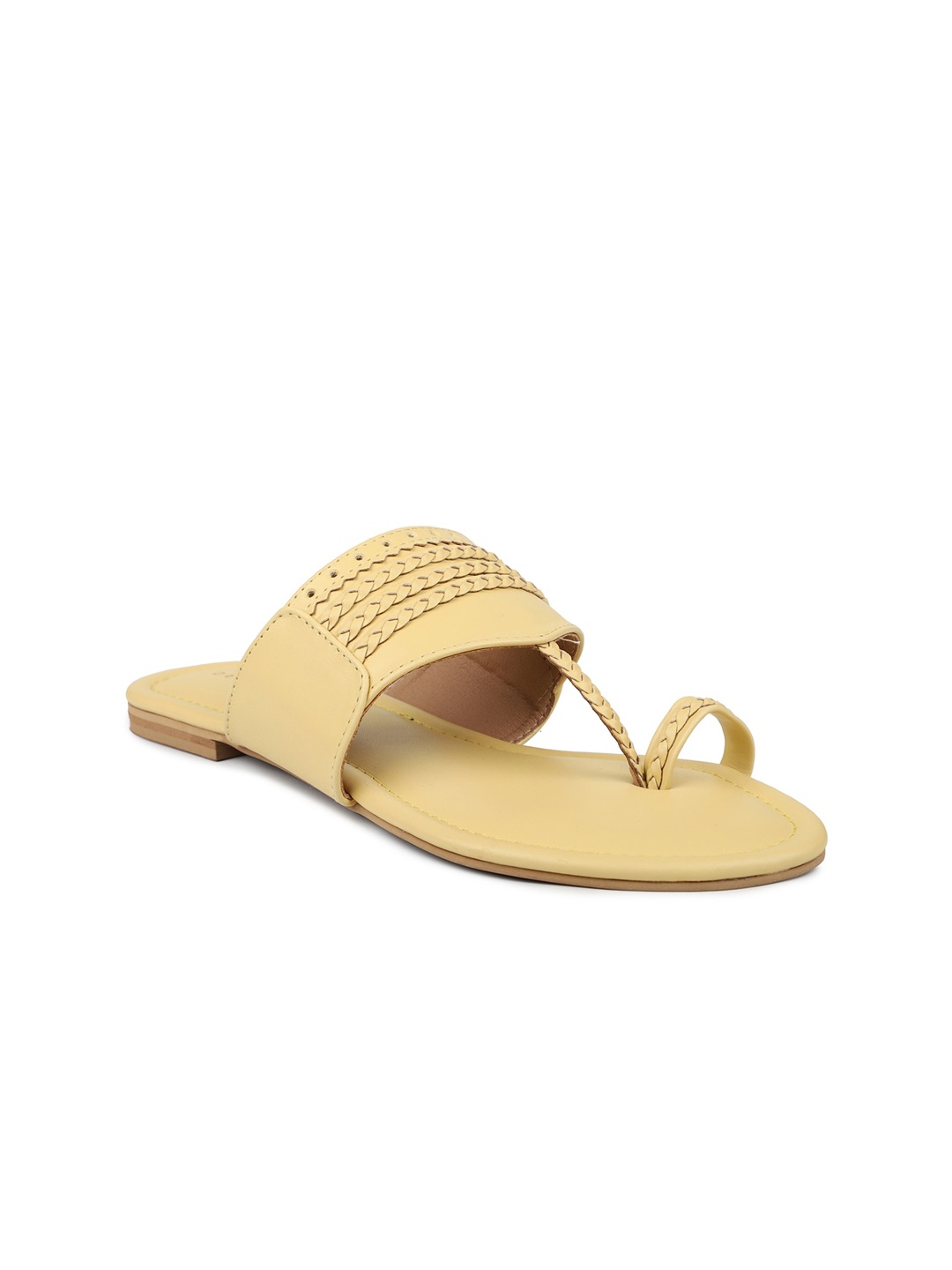 

DESIGN CREW Women Yellow One Toe Flats
