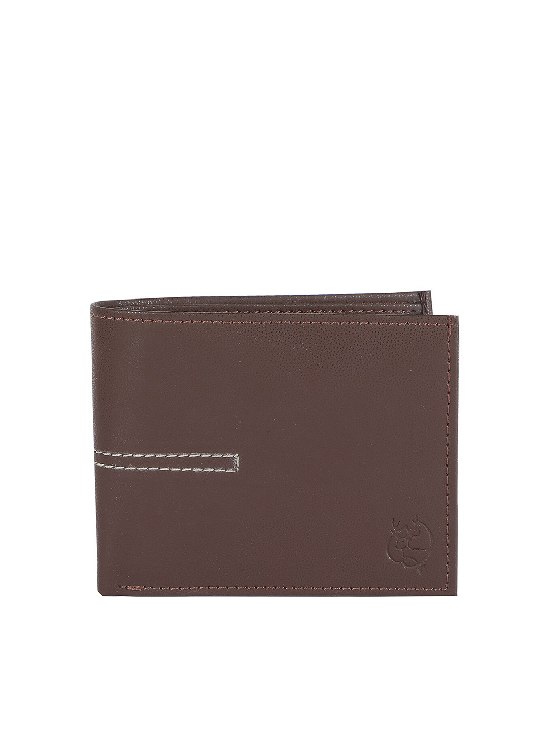 

ZEVORA Women Brown PU Two Fold Wallet