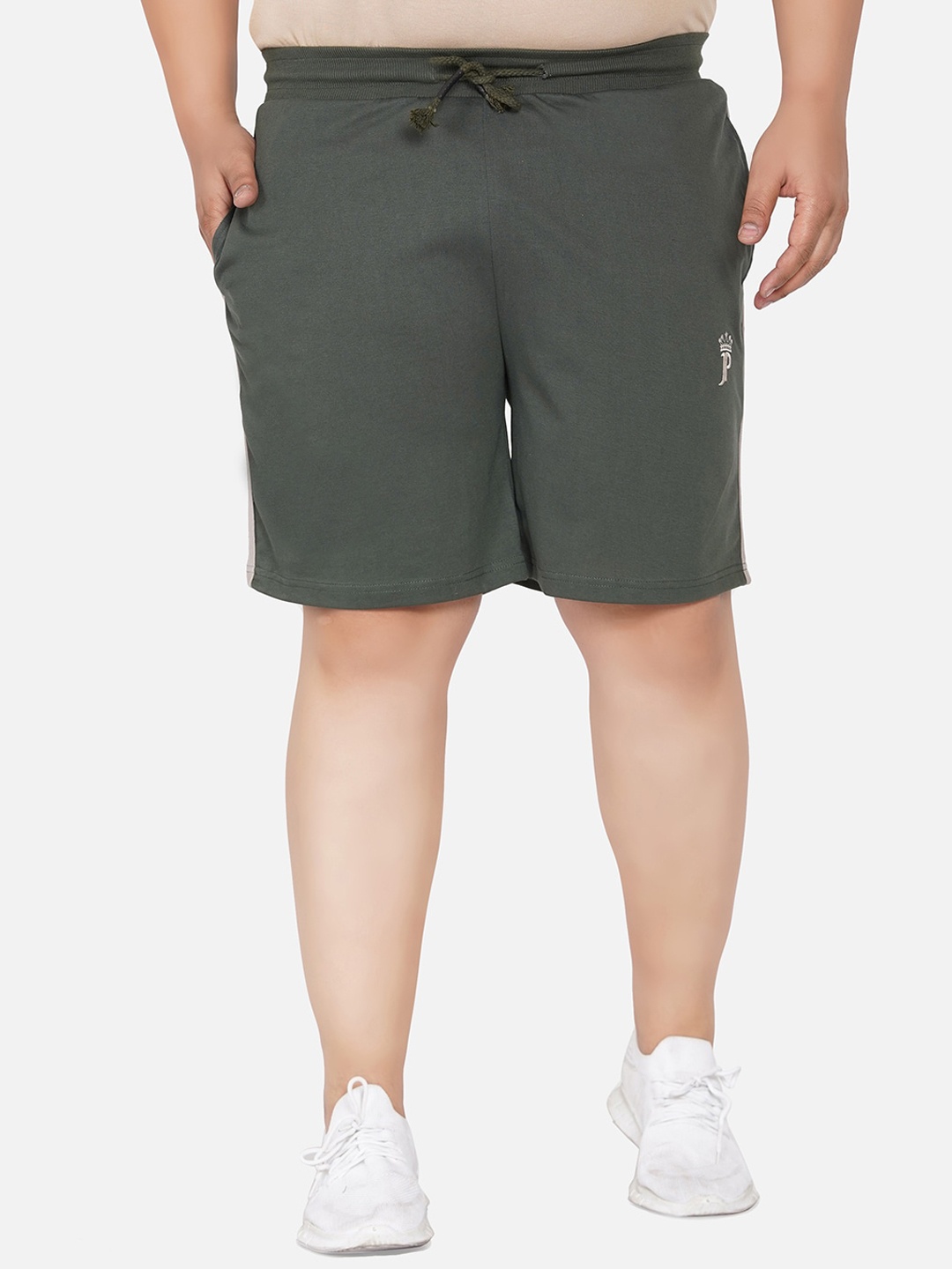 

John Pride Men Olive Green Sports Shorts