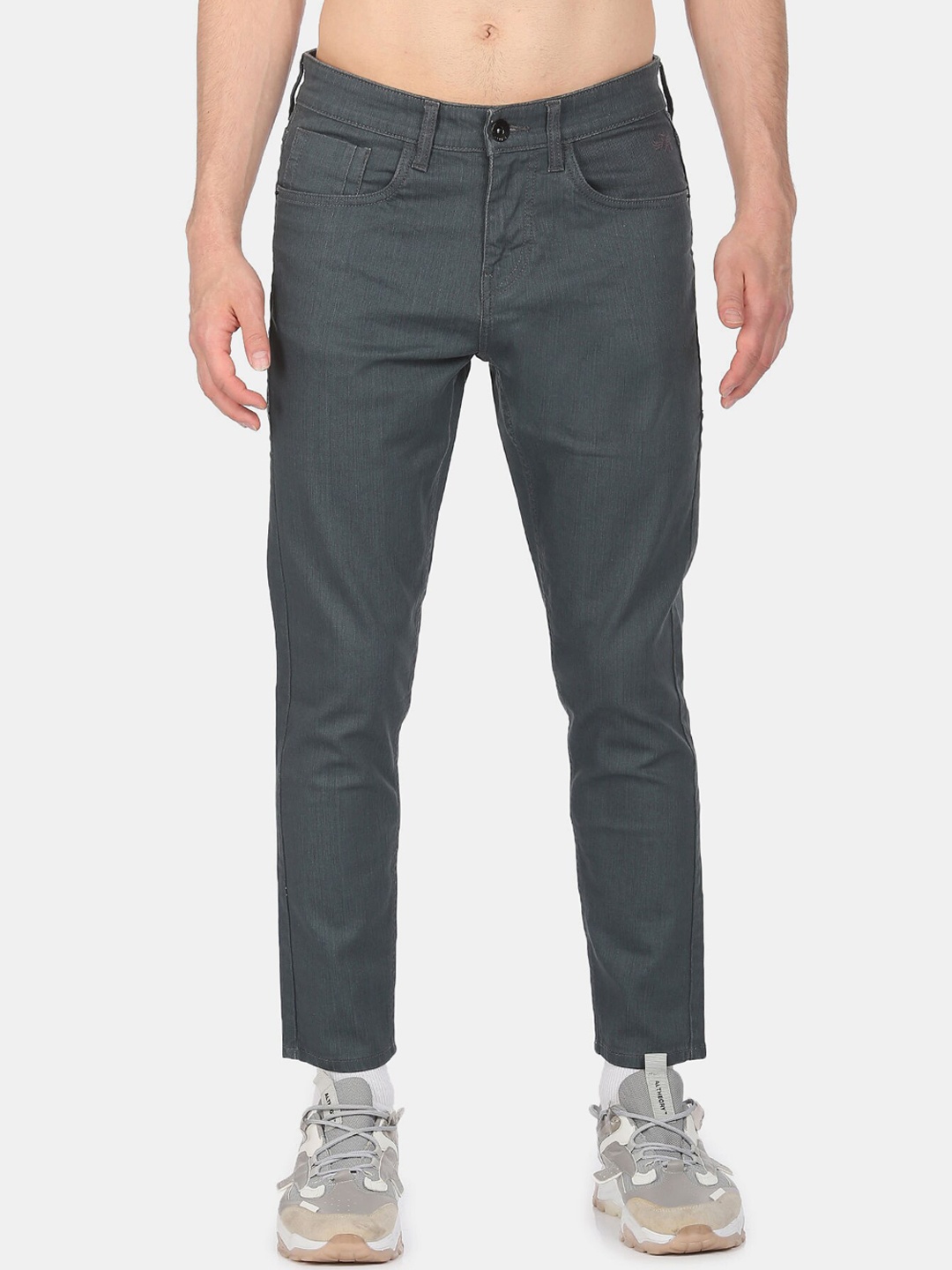 

Flying Machine Men Grey Slim Fit Jeans