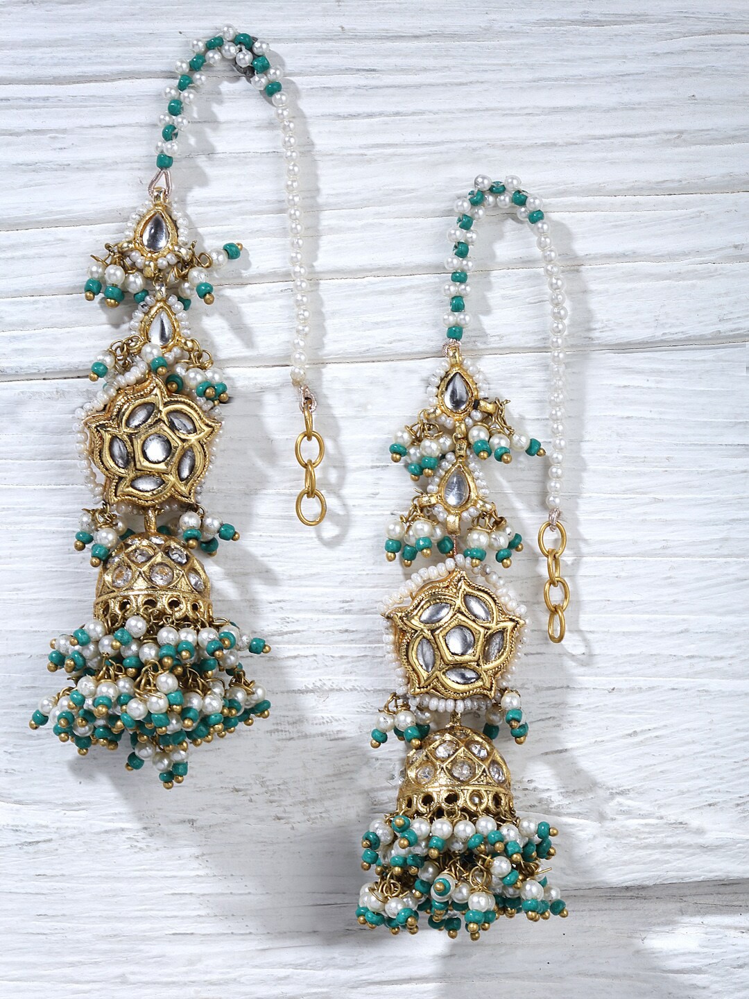 

DUGRISTYLE Blue Classic Jhumkas Earrings