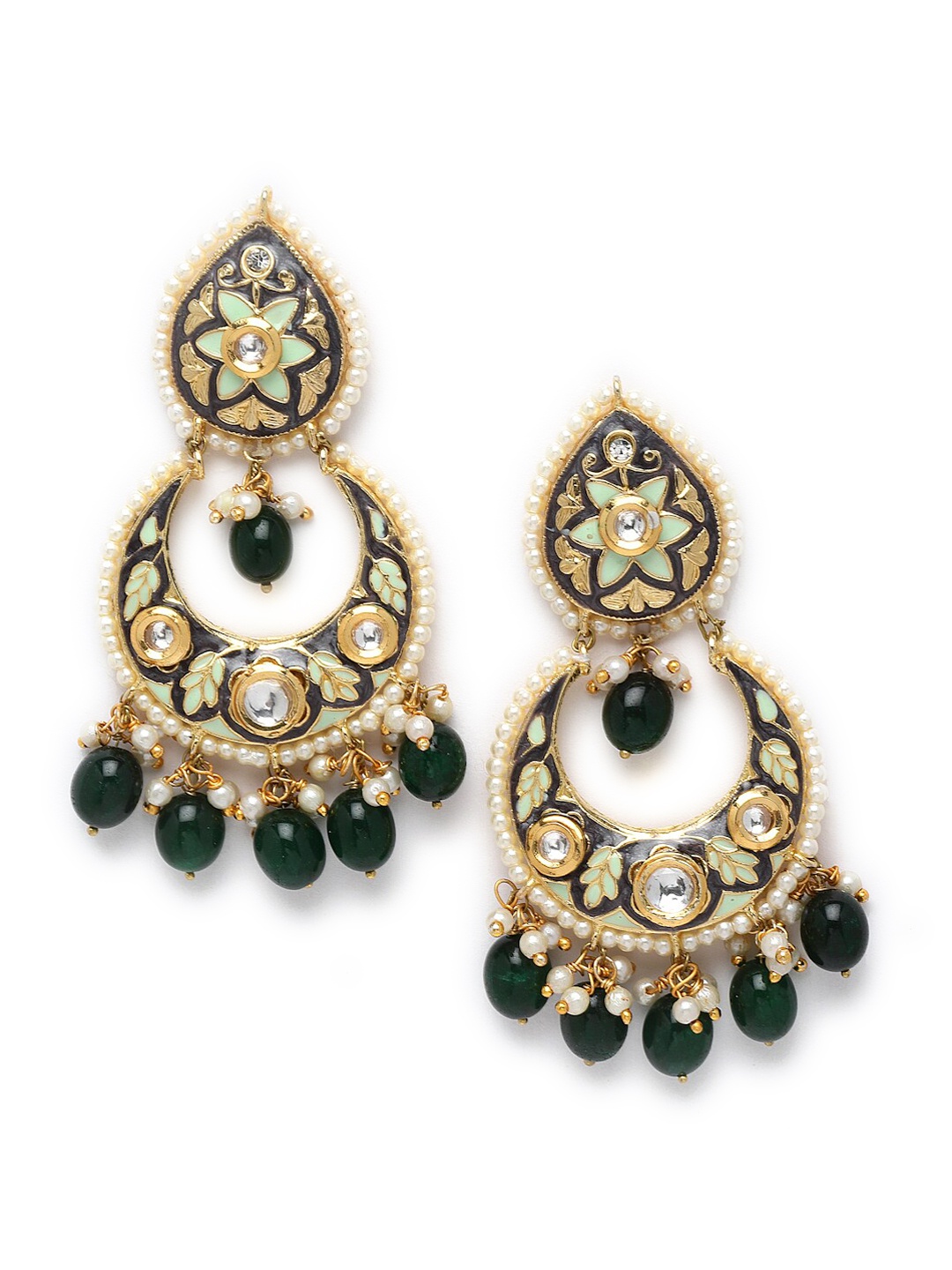 

DUGRISTYLE Blue Classic Chandbalis Earrings