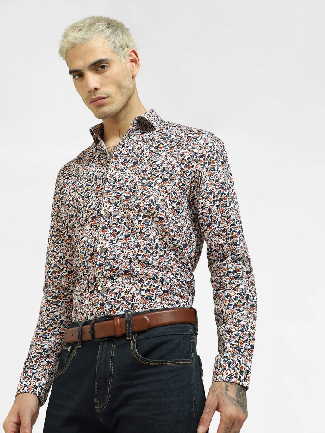 

Jack & Jones Men Multicoloured Printed Casual Shirt, Multi
