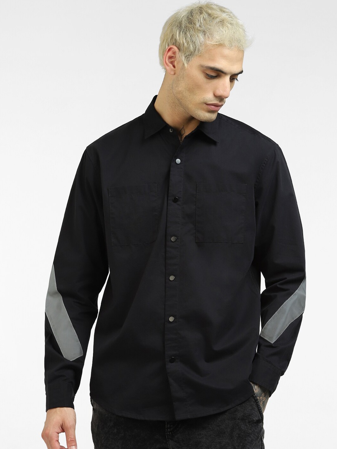 

Jack & Jones Men Blue Casual Shirt