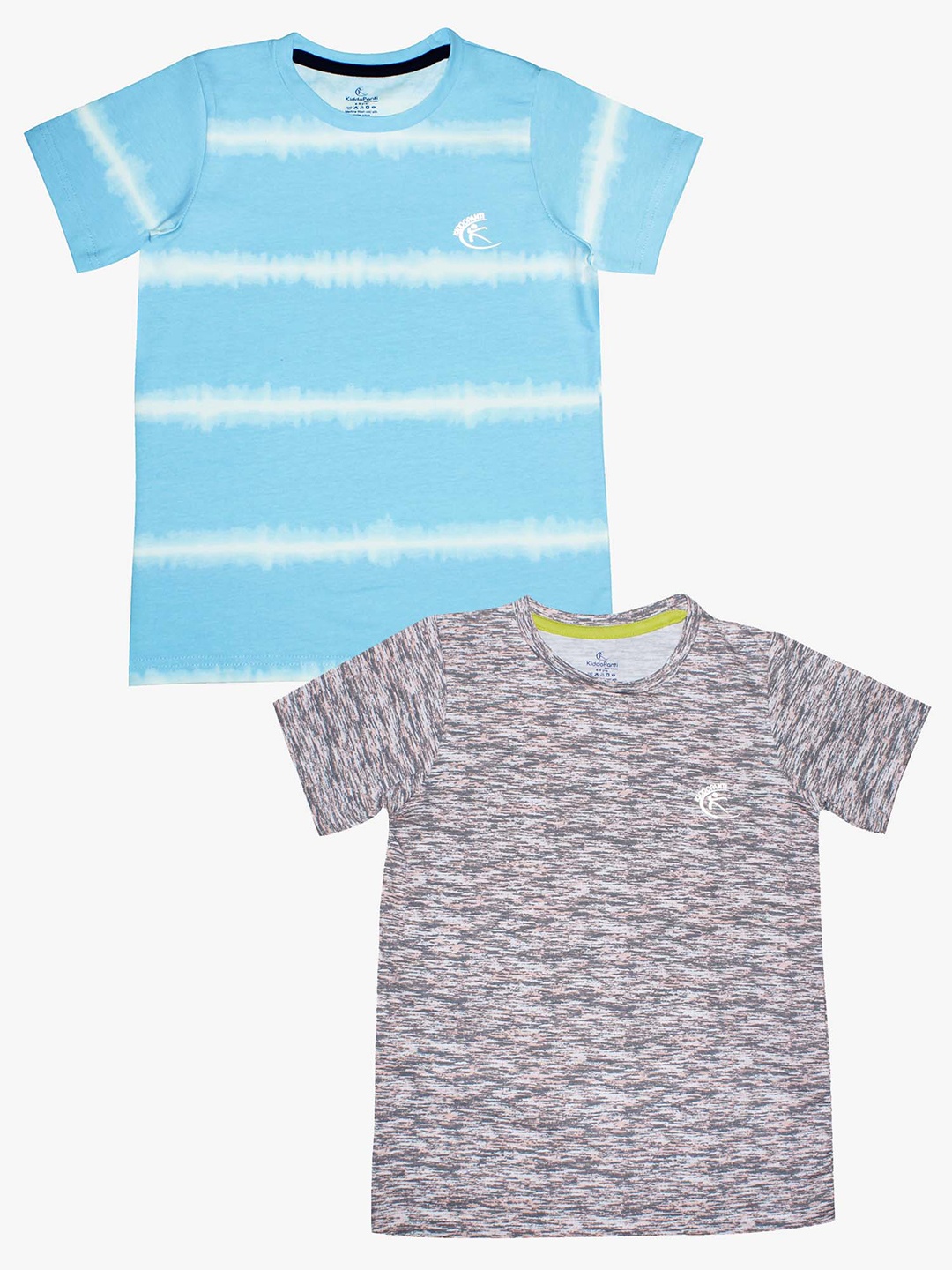 

KiddoPanti Boys Blue 2 Striped T-shirt