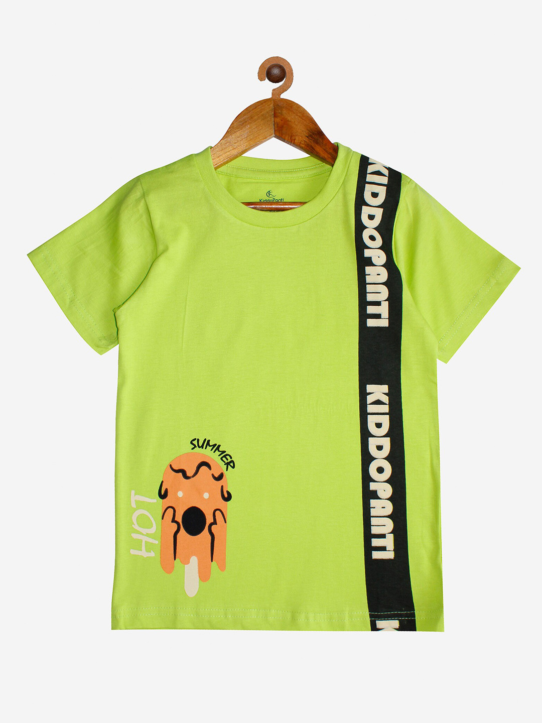 

KiddoPanti Boys Yellow Applique T-shirt