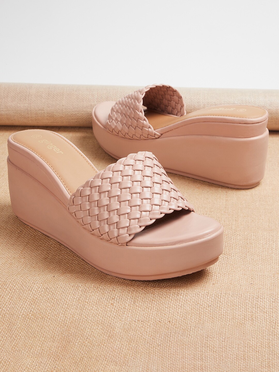

Ginger by Lifestyle Pink Wedge Sandals