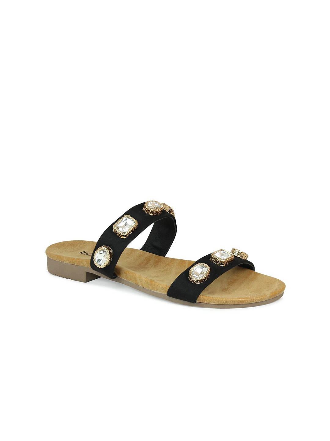 

Inc 5 Women Black & Black Comfort Sandals