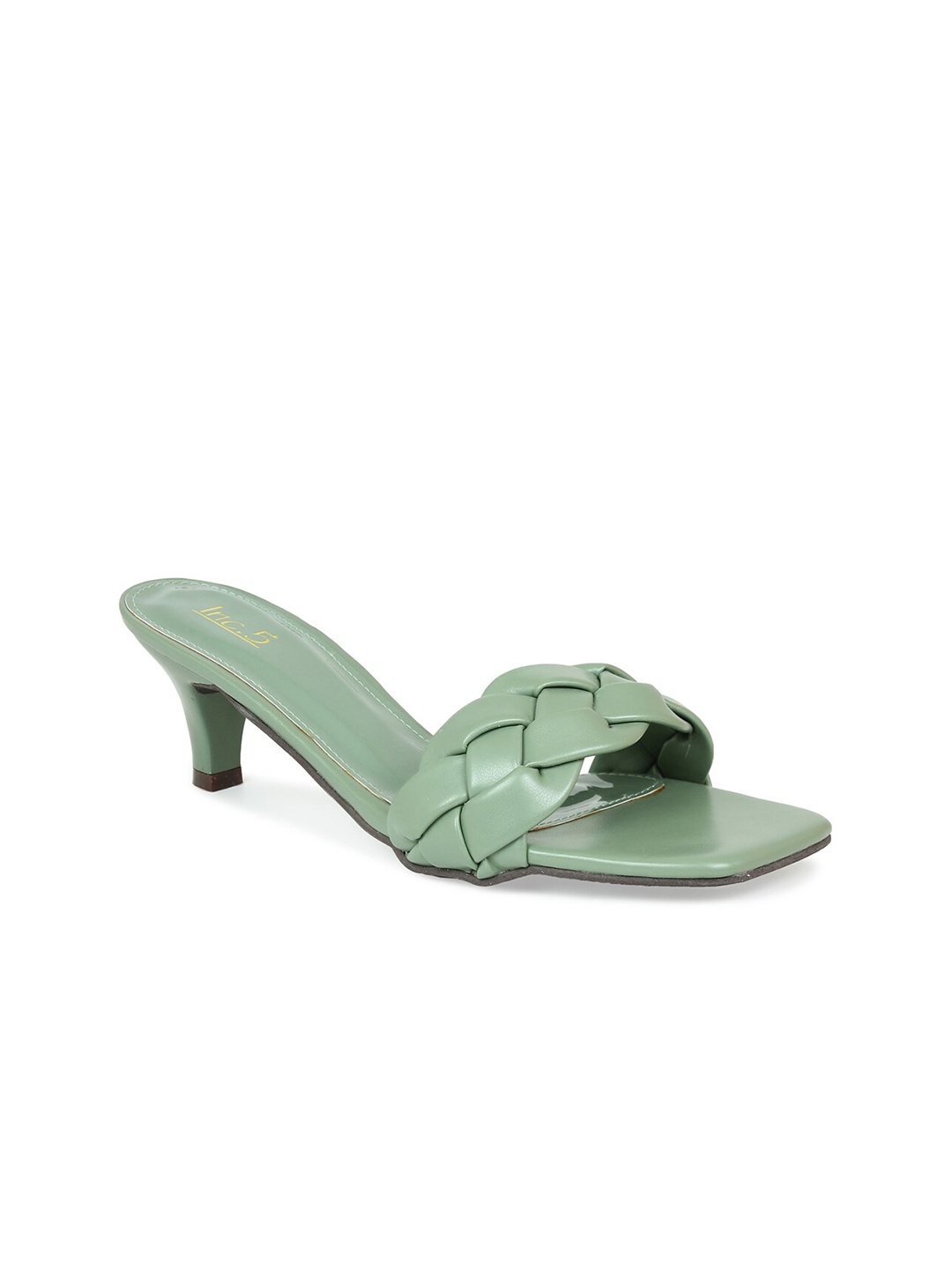 

Inc 5 Women Green Ethnic Comfort Sandals