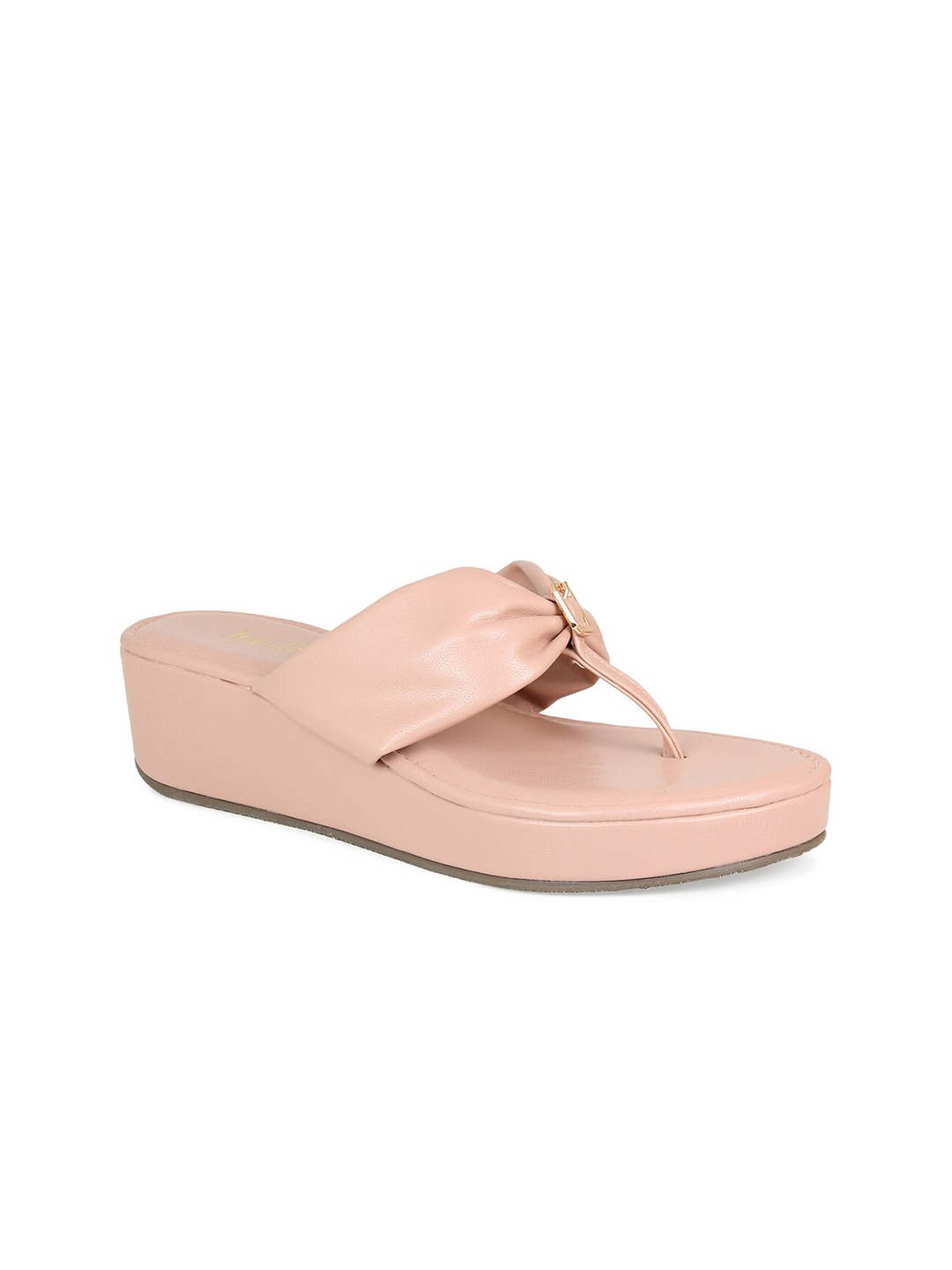 

Inc 5 Women Peach-Coloured & Peach-Coloured Comfort Sandals