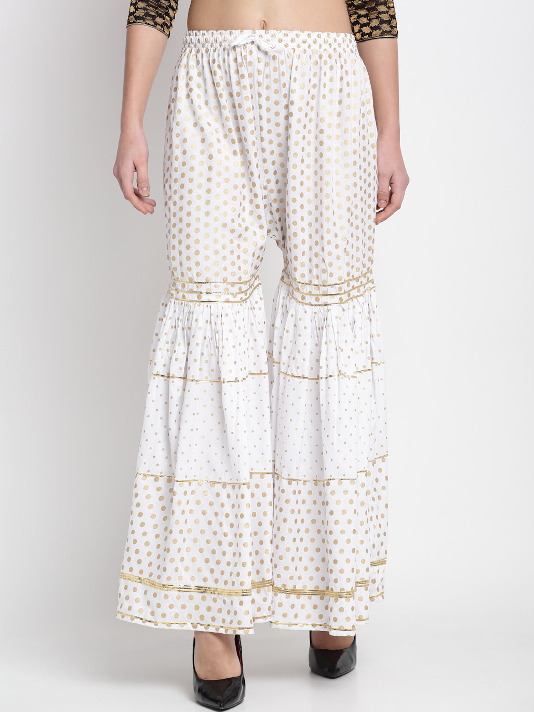 

Miaz Lifestyle Women White Relaxed Loose Fit High-Rise Easy Wash Trousers