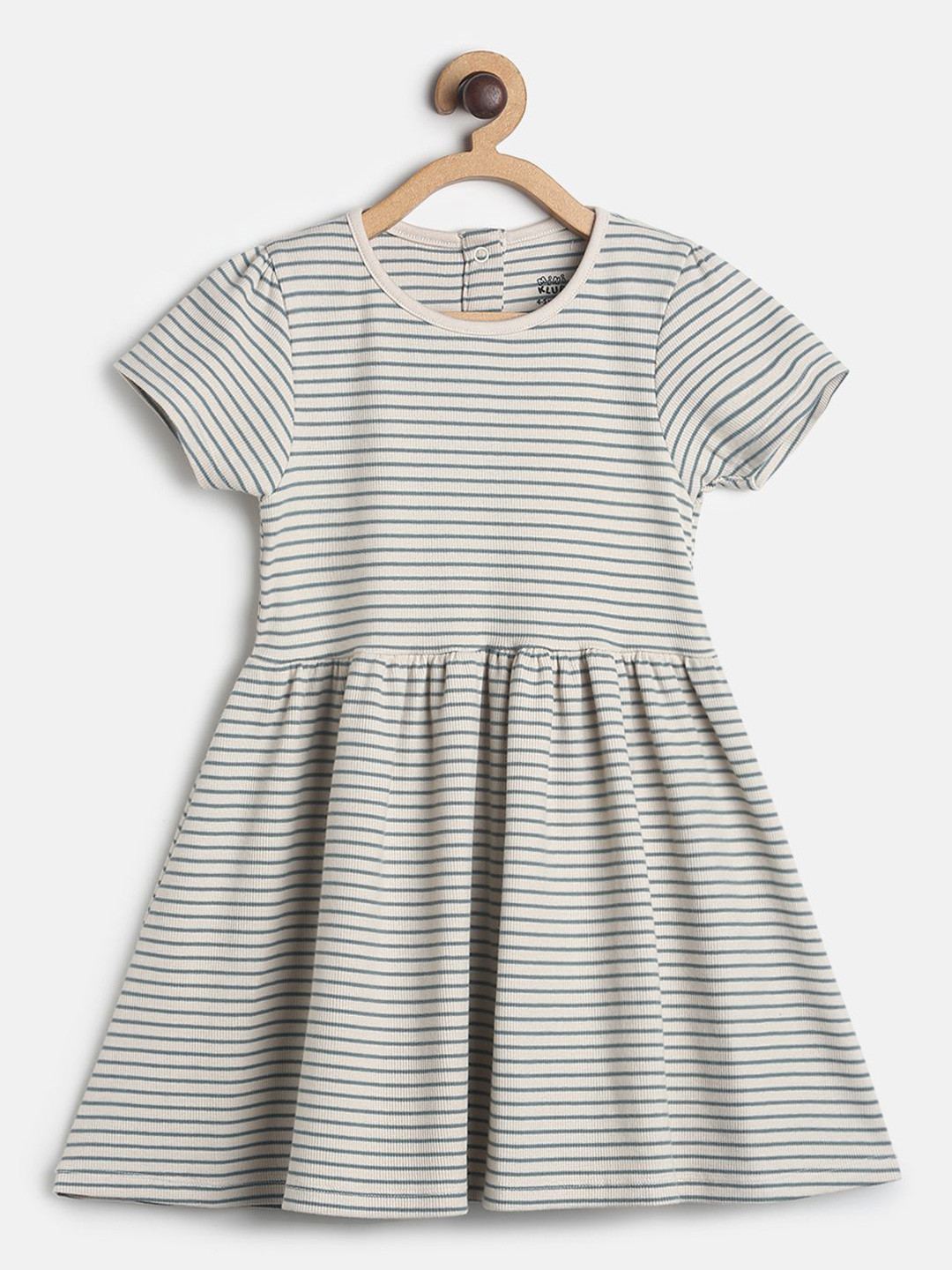 

MINI KLUB Pink Striped A-Line Maxi Dress