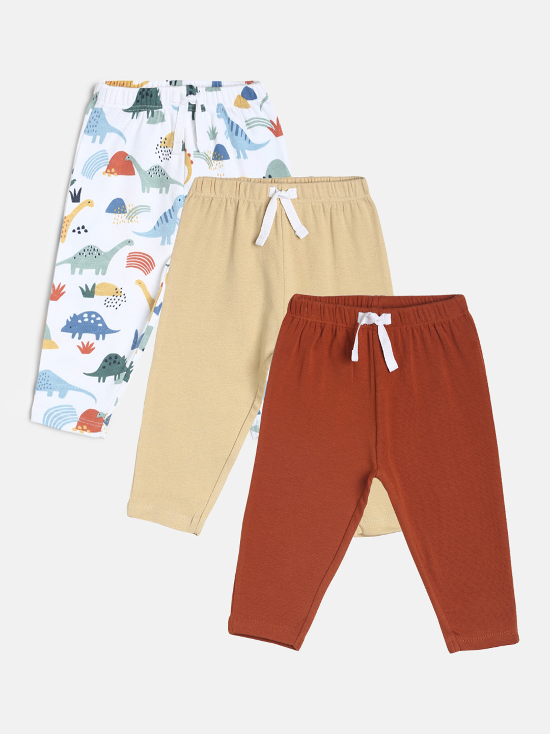 

MINI KLUB Boys Pack Of 3 Solid Track Pants, Red