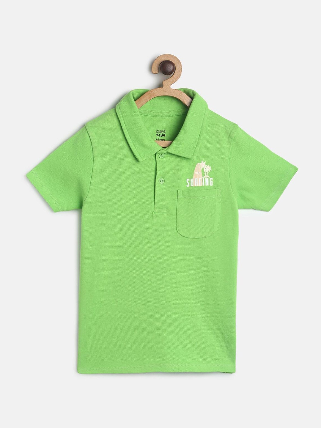 

MINI KLUB Boys Green Polo Collar T-shirt